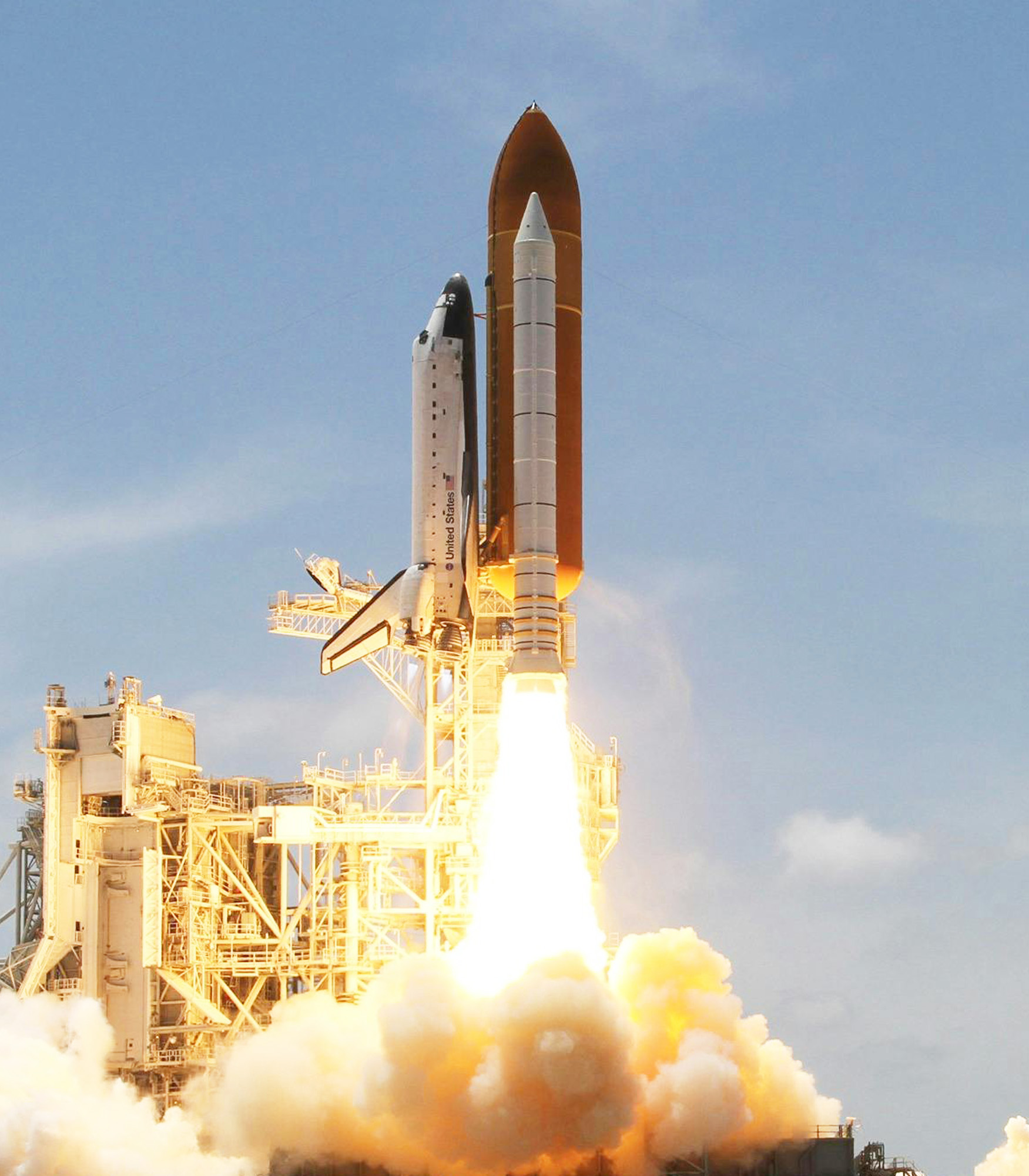 Engineering components for extreme environments and high-reliability applications within the aerospace and defense industry, exemplified by a space shuttle launch.