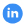 LinkedIn logo with white in letters inside a blue rounded square background